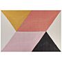 Area Rug Multicolour Cotton 160 X 230 Cm Rectangular Hand Woven