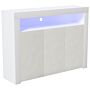 Nova 3 Door Led Sideboard, White