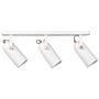 Ceiling Lamp White Metal 3 Light Spotlight Adjustable Modern Wall Lighting