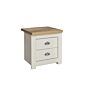 Highgate 2 Drawer Bedside Cream & Oak