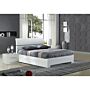 Widney White High Gloss Bed Double With 4 Drawers