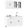 Vidaxl 4 Piece Kitchen Cabinet Set Kalmar White Engineered Wood