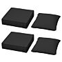 Outsunny 4 Pcs Outdoor Seat And Back Cushion Set Patio Deep Seating Chair Replacement Cushion