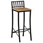 Vidaxl Bar Chairs 4 Pcs Solid Rough Wood Mango