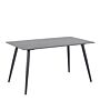 Wicklow Ceramic Dining Table In Black