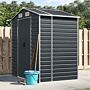 Vidaxl Garden Shed Anthracite 191x130x198 Cm Galvanised Steel