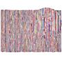 Rug Multicolour Cotton 160 X 230 Cm Rectangular Handmade