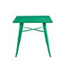 80x80x76cm Green Metaltable