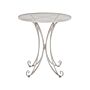 Bistro Garden Table Grey Metal Shabby Chic French