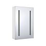 Bathroom Mirror Cabinet With Led White 40 X 60 Cm