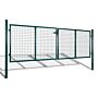 Vidaxl Fence Gate Steel 306x175 Cm Green