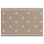 Outdoor Rug Mat Beige Synthetic 120 X 180 Cm Star Pattern