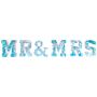 6 Piece Led Decoration Multicolour Iridescent Letter Lights Mr&amp;mrs Lighted Signs Usb Powdered