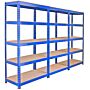 3 X Q-rax 90 X 50 X 180cm Blue