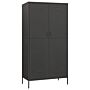 Vidaxl Wardrobe Anthracite 90x50x180 Cm Steel