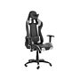 Gaming Chair Black And Silver Pu Leather Swivel Adjustable Height