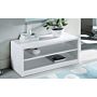 Manhattan High Gloss White Compact Tv Unit