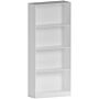 Cambridge 4 Tier Large Bookcase, White