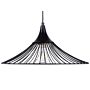 Hanging Light Pendant Lamp Black Wire Open Shade Metal