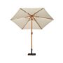 Ivory 2.5m Woodlook Crank And Tilt Parasol (38mm Pole, 6 Ribs) This Parasol Is Made Using Polyester Fabric Which Has A Weather-proof Coating & Upf Sun Protection Level 50