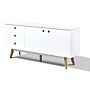 Belgium Sideboard White 2doors & 3 Drawers