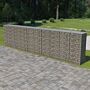 Vidaxl Gabion Wall With Covers Galvanised Steel 600x50x150 Cm