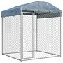 Vidaxl Outdoor Dog Kennel With Canopy Top 193x193x225 Cm