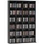 Homcom Cd Storage Unit With Adjustable Shelves, 89 X 130.5 Cm, Black