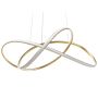 Pendant Lamp Gold Aluminium Integrated Led Light Novelty Knot Shape Hanging Modern Glamour Lighting