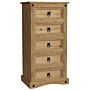 Corona 5 Drawer Narrow Chest