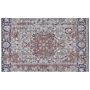 Area Rug Multicolour Polyester And Cotton 140 X 200 Cm Oriental Pattern Distressed Effect