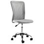 Vinsetto Home Office Mesh Task Chair Ergonomic Armless Mid Back Height Adjustable With Swivel Wheels, Grey