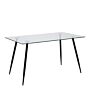 Wilma Dining Table With Glass Top