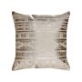 Decorative Cushion Gold Cotton 50 X 50 Cm Geometric Pattern Foil Print