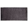 Area Rug Dark Grey Viscose 80 X 150 Cm Tufted Low Pile