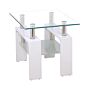 Telford Lamp Table High Gloss White