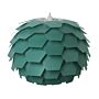 Pendant Lamp Green Plastic Pine Cone Globe Shade Hanging Lamp