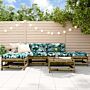 Vidaxl 6 Piece Garden Lounge Set Impregnated Wood Pine