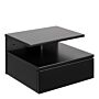 Ashlan Bedside Table With 1 Drawer In Black