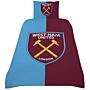 West Ham United Fc Colour Split Single Duvet Set