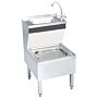 Vidaxl Commercial Hand Wash Sink With Faucet Freestanding Stainless Steel