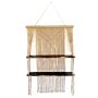 Brown Macrame Hanging Shelves - Brown