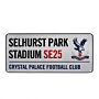 Crystal Palace Fc White Street Sign