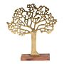 Antique Gold Tree On Wooden Base Medium