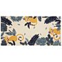 Kids Area Rug Multicolour 80 X 150 Cm Cotton Animal Natural Pattern Handwoven Floor Playmat