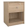 May Bedside 1 Drawer In Jackson Hickory Oak