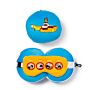 Yellow Submarine Relaxeazzz Plush Round Travel Pillow & Eye Mask Set