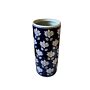 Blue With White Flower Umbrella Stand