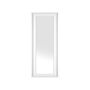 Hanging Wall Mirror White 51 X 141 Cm Synthetic Material