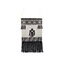 Wall Hanging Beige Cotton Handwoven With Tassels Geometric Pattern Wall Décor Hanging Decoration